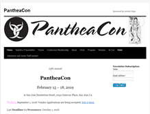 Tablet Screenshot of pantheacon.com